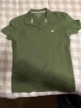 Banana Republic Men's Olive Polo with Subtle Logo